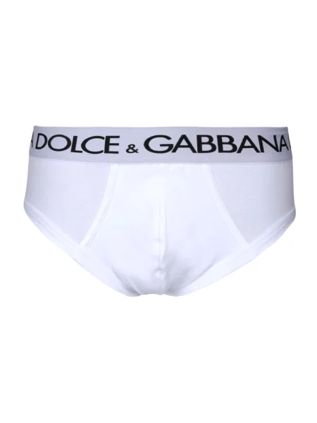 Pasek Dolce And Gabbana z dżerseju biały