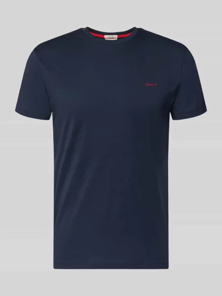 Gant koszulka polo Mężczyźni beżowy w M granatowy