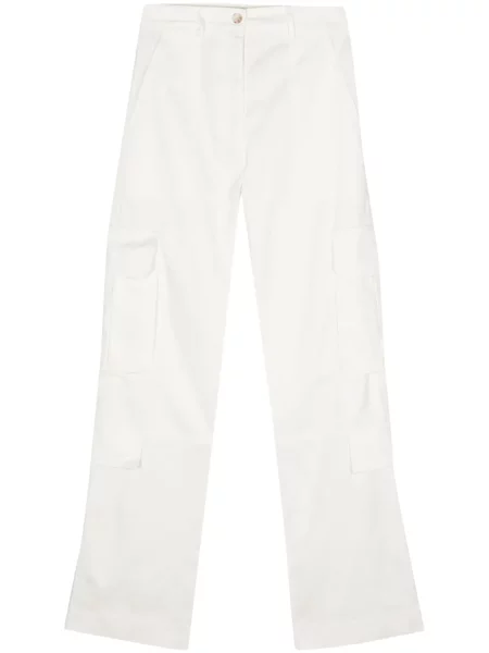 Spodnie Blanca Vita z twillu białe