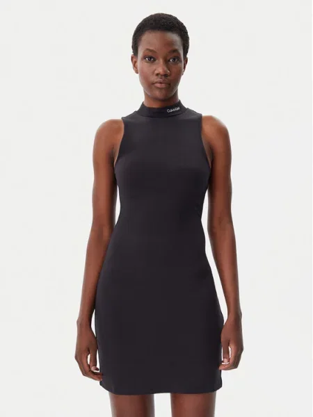 Calvin Klein Jeans Sukienka codzienna Logo czarny