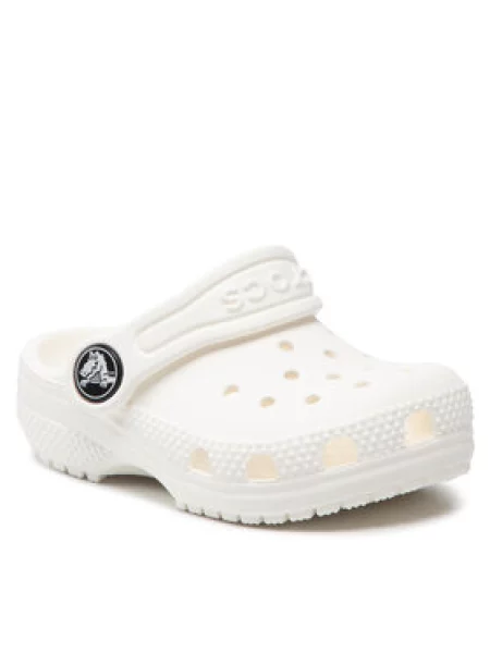 Dětské pantofle Crocs bílé