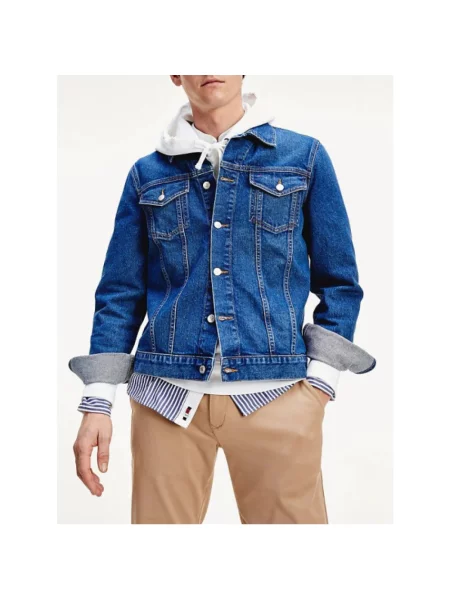 Kurtka jeansowa Tommy Hilfiger niebieska
