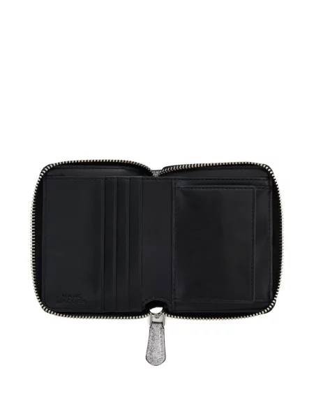 Portofel Marc Jacobs din piele argintiu
