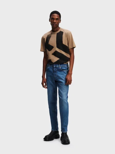Прямые джинсы Karl Lagerfeld Jeans из лиоцела синие