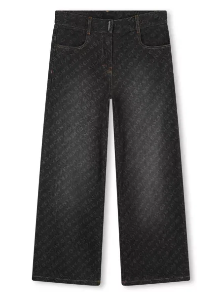 Jeansy straight leg dziecięce Givenchy niebieskie