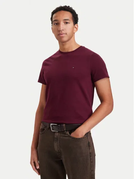 Tričko Tommy Jeans fialové