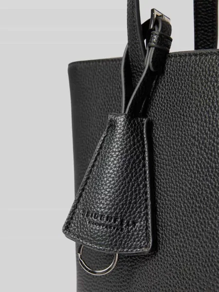 Torba shopper z detal z logo model LOHJA' Seidenfelt czarna