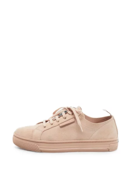 Sneakerși Gianvito Rossi cu șireturi din piele de căprioară