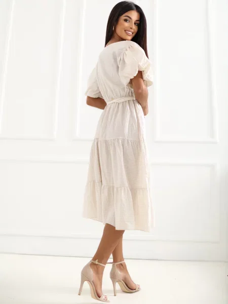 Midi haljina Italy Moda bež