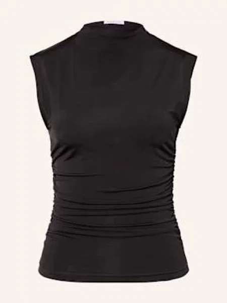 Top Mrs & Hugs z dżerseju czarny