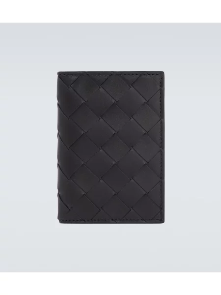 Portofel Bottega Veneta din piele negru