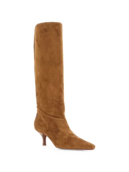 Botine Paris Texas din piele de căprioară roz