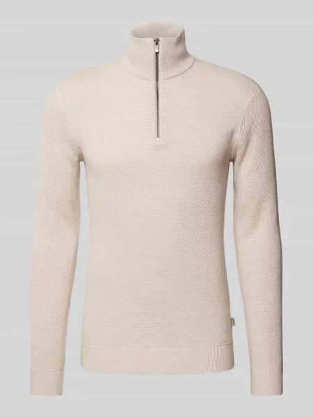 Bluza z kołnierzem z czystej bawełny model ‘BLUCHRISTER’ Jack & Jones Premium biała