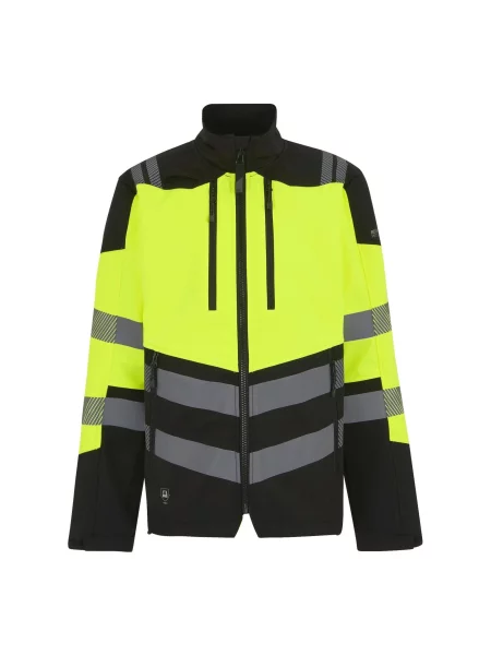 Kurtka Softshellowa HiVis Trzywarstwowa czarna