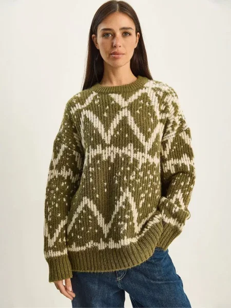 Bianco Lucci Pulover Pullover' zelena