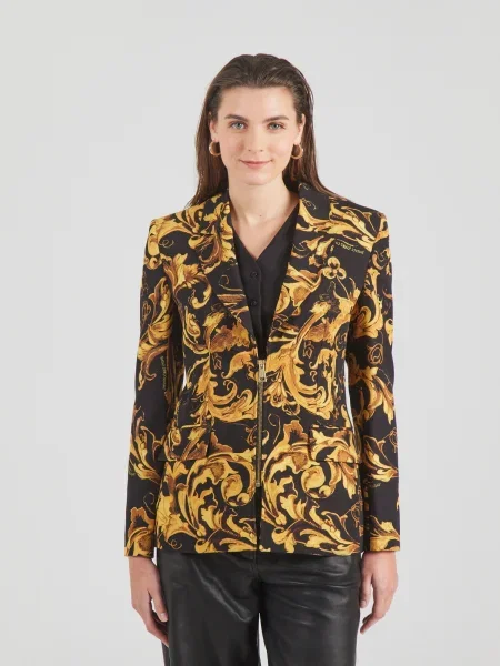 Versace Jeans Couture sacou un singur rând de cu imprimeu negru