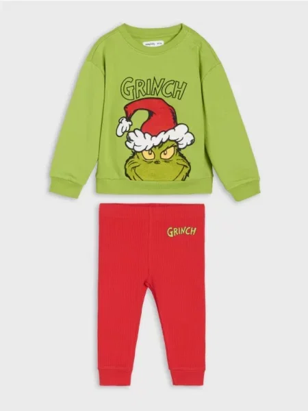 Sinsay Souprava mikiny a legín Grinch zelená