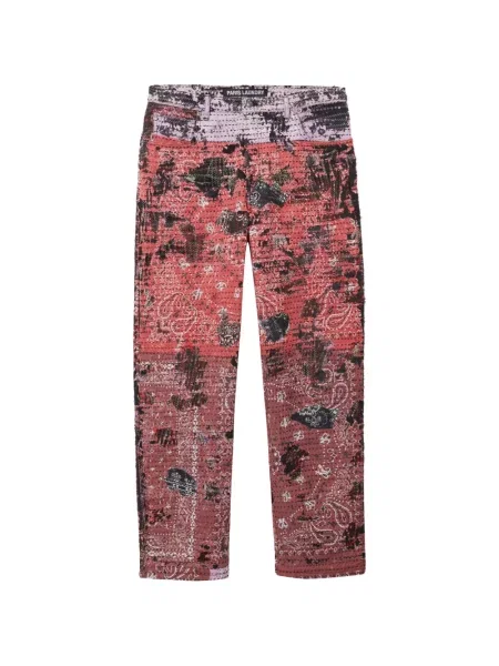 Дънки Paris Laundry с принт с пейсли десен червено