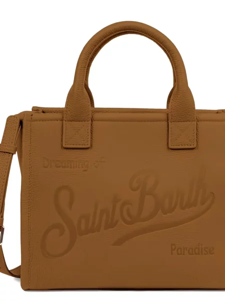 Geanta de piele Mc2 Saint Barth din piele maro