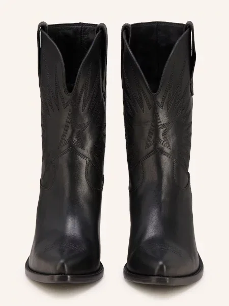 Golden Goose Kowbojki Wish Star schwarz czarne