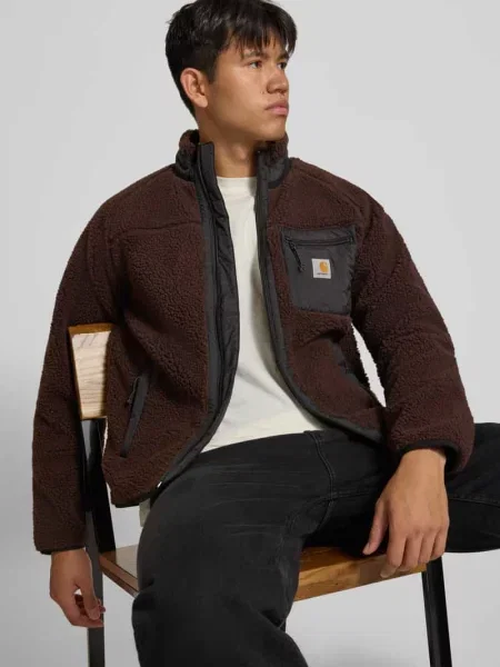 Carhartt WIP bluza polarowa Prentis Liner gładka brązowy