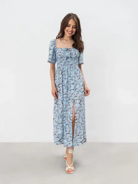 Romashka Сенден Сукня міді блакитний