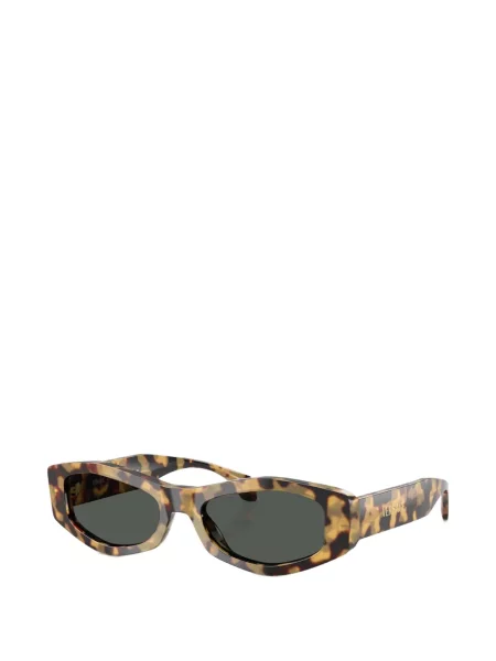 Ochelari de soare Versace cu imprimeu geometric maro