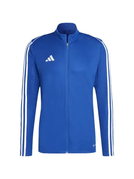 Tricou polo Adidas cu dungi alergare cu bretele alb