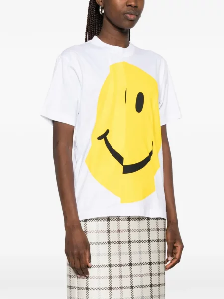 Tricou grafic Moschino cu imagine alb
