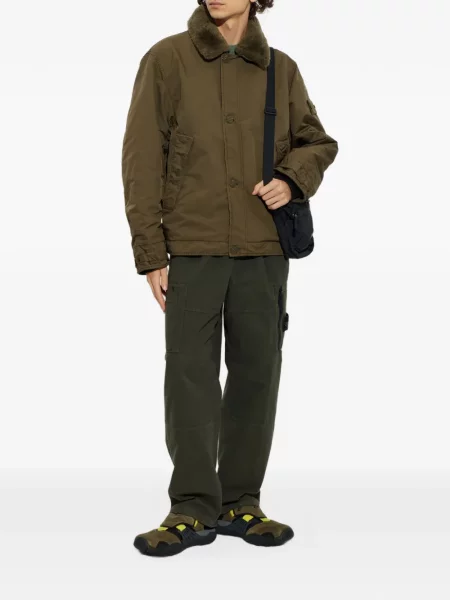 Geacă Stone Island cu strasuri verde