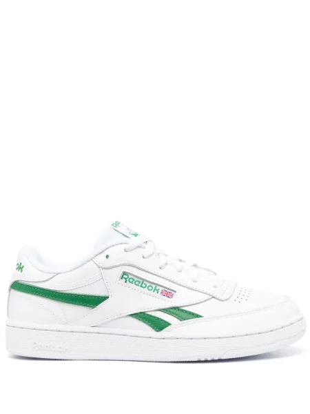 Sneakerși Reebok din piele cu autograf alb