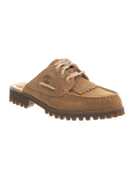 Klapki mules Timberland zamszowe beżowe