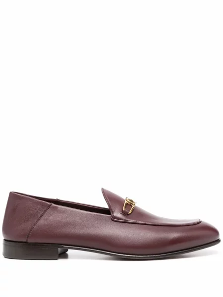 Pantofi loafer Ferragamo cu cataramă roșu