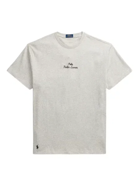Ριγέ polo Polo Ralph Lauren με κέντημα γκρι