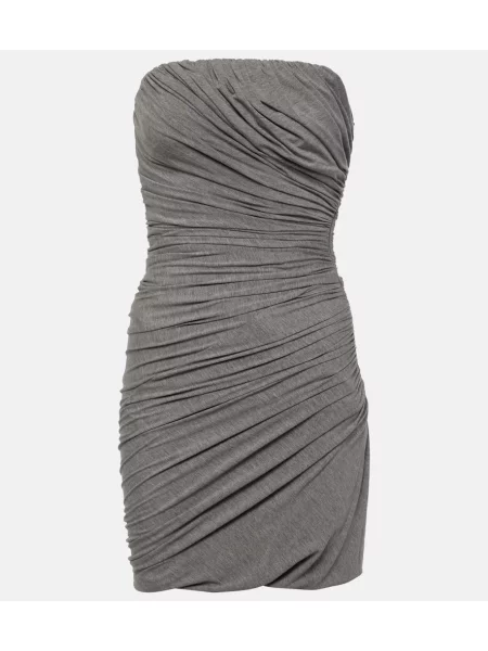 Rochie The Attico din jerseu gri