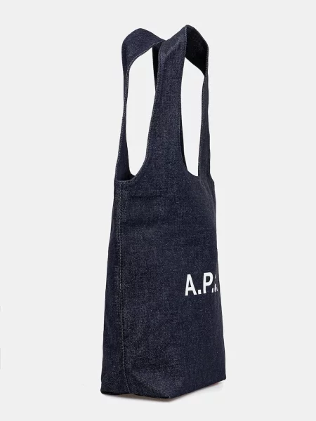 Сумка A.P.C. tote ninon small синій