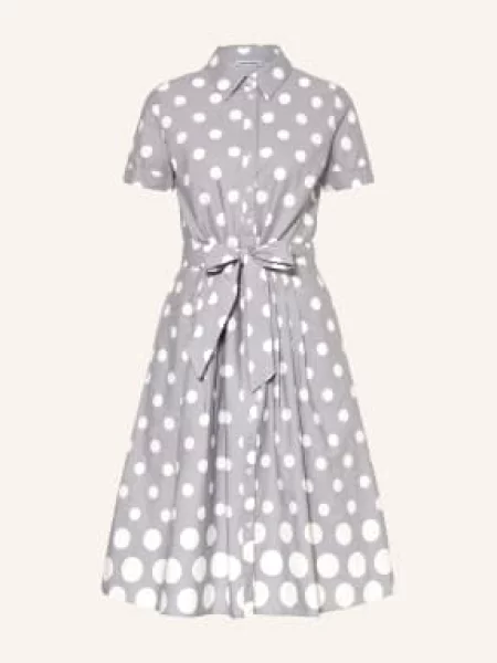 More & More Šaty Ve Stylu Košile šedá bílá