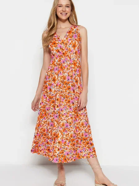 Sukienka Trendyol pomarańczowa