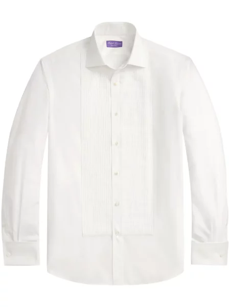 Cămașă Ralph Lauren Purple Label din poplin alb
