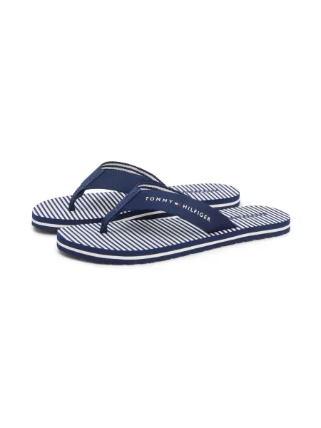 Dámske žabky Tommy Hilfiger Webbing Summer Sandal rwb biela