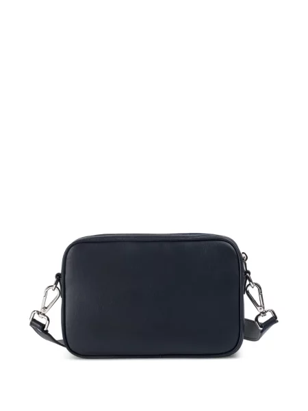Bőr crossbody táska Doucal's autogrammal kék