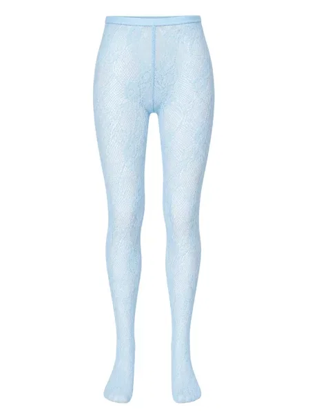 Чорапогащи Swedish Stockings с дантела синьо