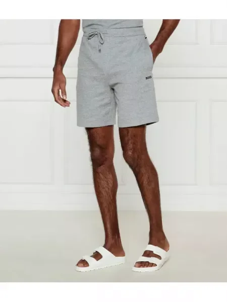 BOSS BLACK Pantaloni scurți Waffle negru