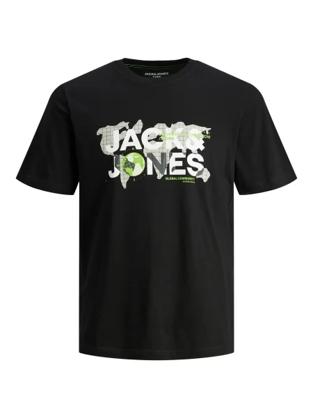 JACK & JONES Tričko Dust sivá / svetlozelená / čierna / biela