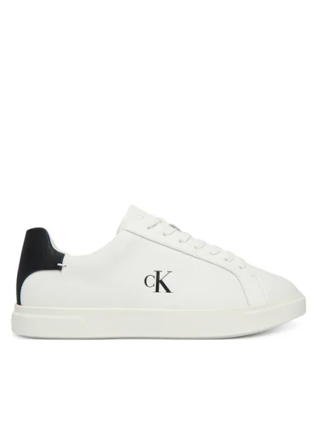 Calvin Klein Сникърси Low Pro Cup Laceup Lth Moire бял