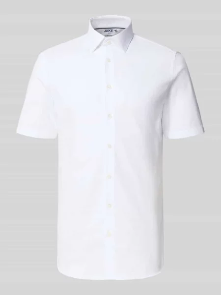 Koszula o kroju slim fit biznes z kołnierzykiem typu kent Jake*s biała