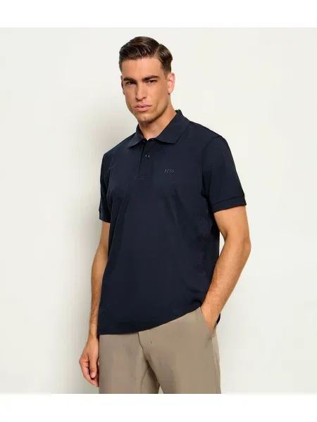 Tricou polo Boss Green stretch verde