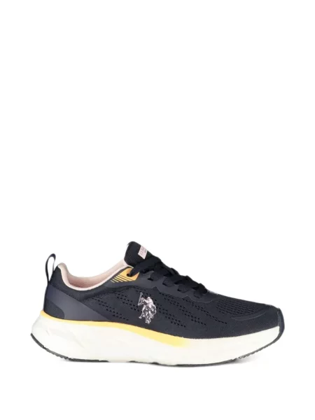 Маратонки U.s. Polo Assn. с връзки с дантела с автограф синьо