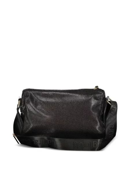 Crossbody táska Laura Biagiotti autogrammal fekete