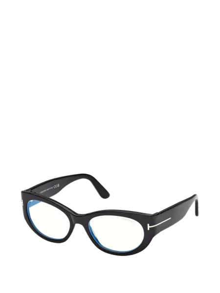 Kulaté sluneční brýle Tom Ford Eyewear černý